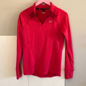 Coldgear pink half zip medium